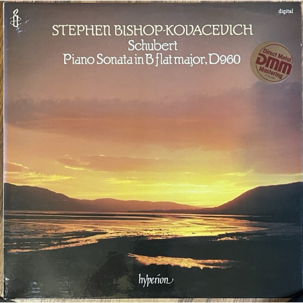 Schubert Piano Sonata D960 Kovacevich Hyperion German Digital DMM 1982 Vinyl LP